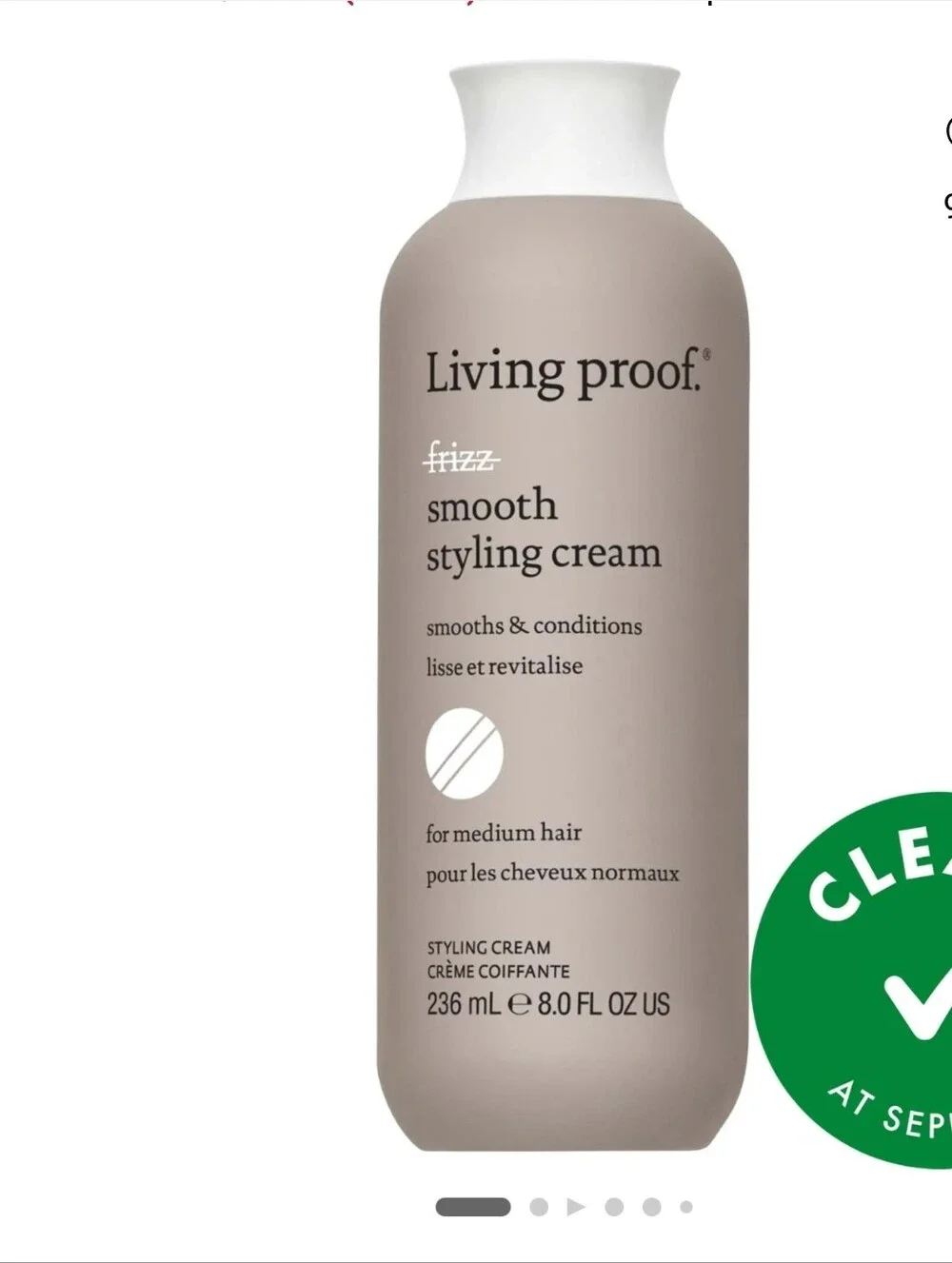 Living Proof Smooth Styling Cream 8.0 Fl oz